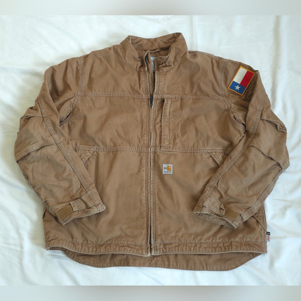 Carhartt Flame Resistant FR Full Swing Quick Duck Jacket - Brown - Mens XL